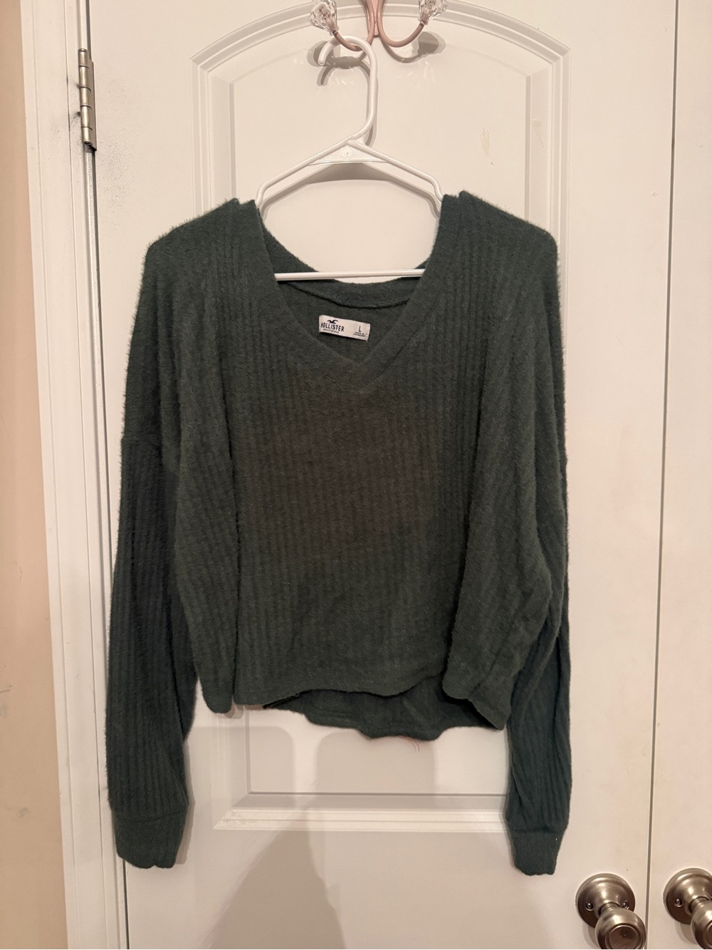 Hollister Cropped Soft Long Sleeve Shirt